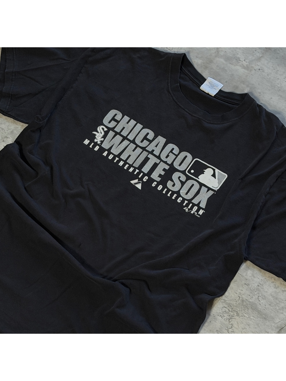 Majestic Chicago White Sox MLB Authentic Black Tee Size XL